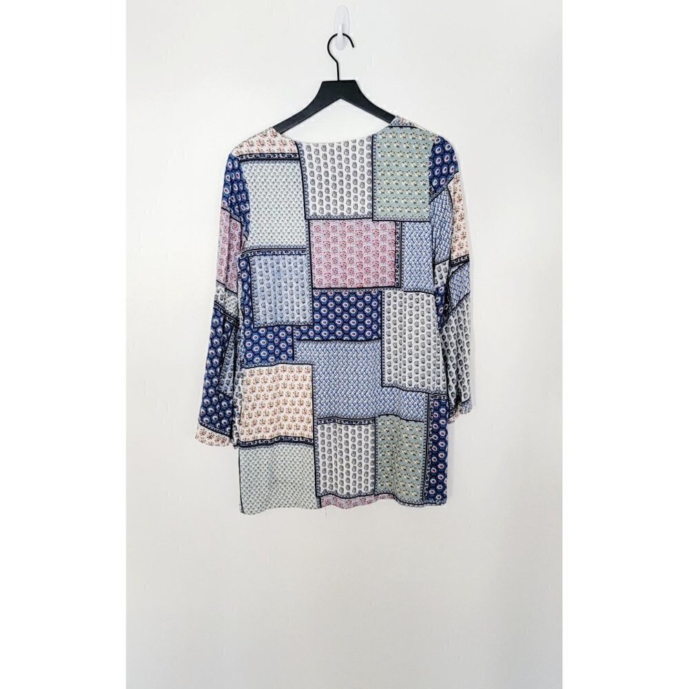 Listicle Patchwork Boho Lightweight Tassel 3/4 Wi… - image 5